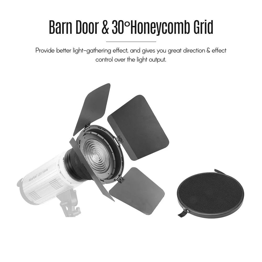 NiceFoto Φ адаптер для фокусировки света с светильник кой LED щения свет Aputure Storm COB 120T