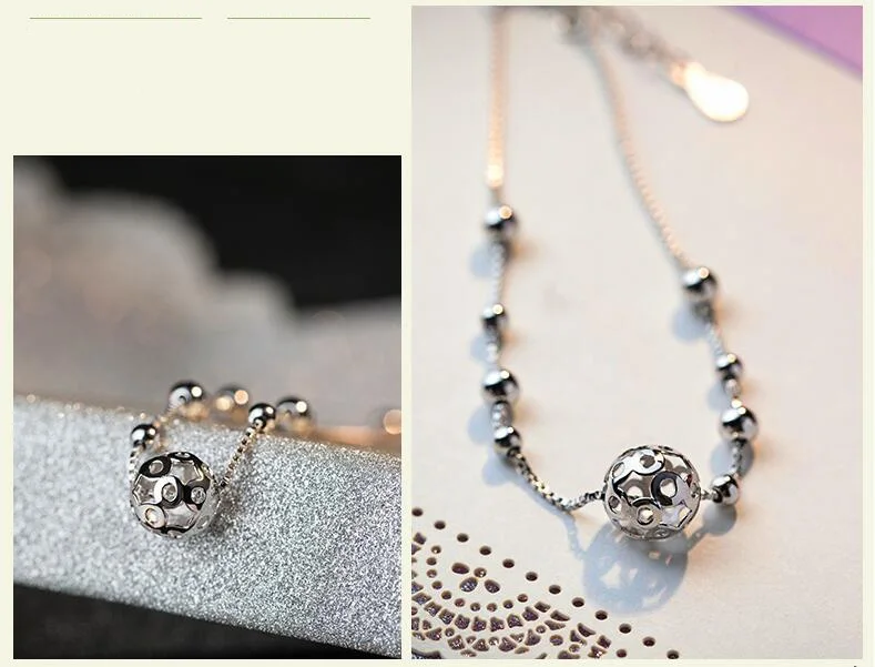 Подлинный Браслет из стерлингового серебра 925 пробы для женщин очаровательные