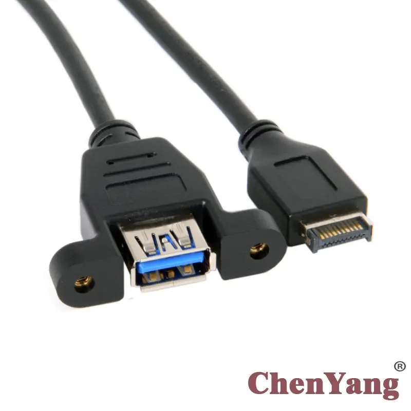 Chenyang USB 3 0 Type-A разъем для 1 удлинитель передней панели 50 см Тип крепления |