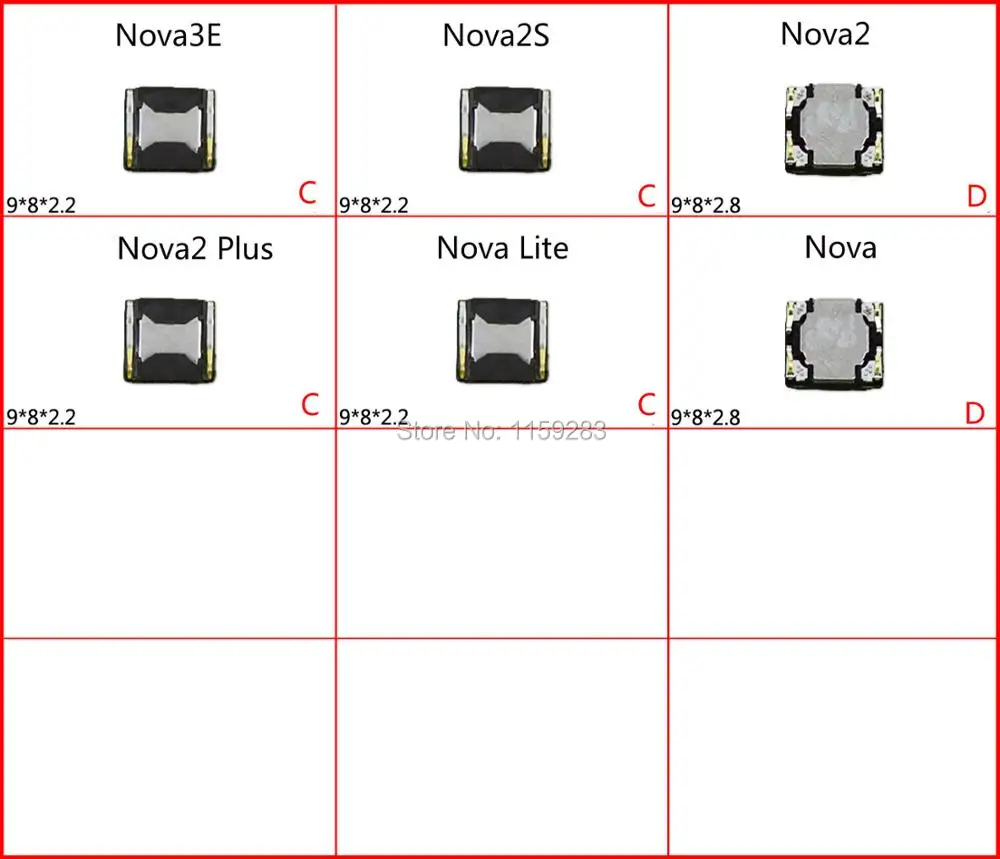 Высокое качество 2 штуки наушник динамик звуковой звонок приемник для Huawei Mate 7 8 S 9