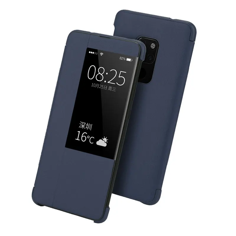 Kongbg роскошный флип кейс для huawei P30 pro Коврики 20 Pro кожа Smart View Flip Cover P 30