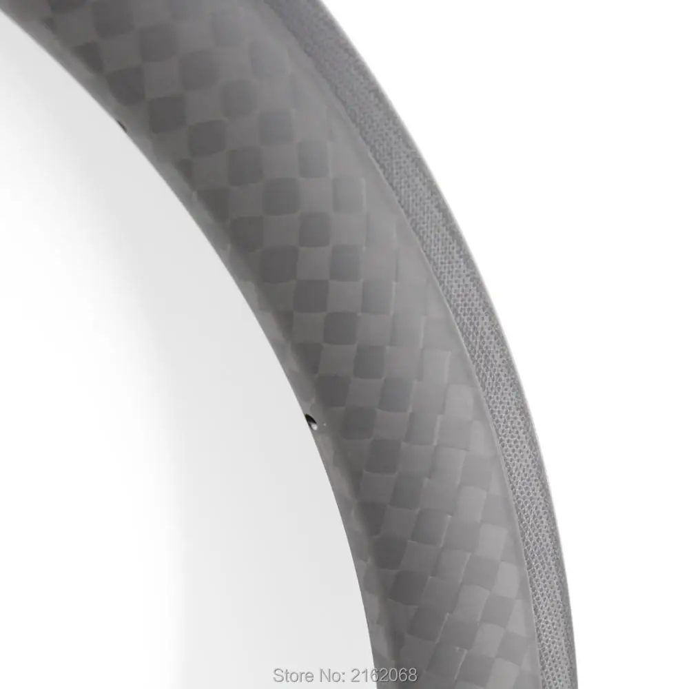 1Pcs Newest 700C 50mm tubular rim lightest Road bicycle matt finish 12K full carbon fibre bike wheels rims Free shipping | Спорт и
