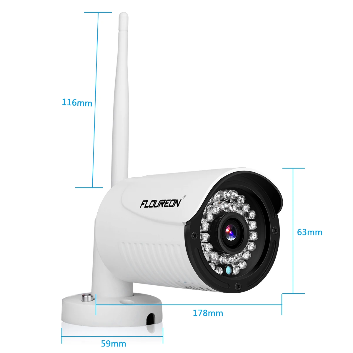 Беспроводная система видеонаблюдения 720 P HD 4CH NVR IR CUT наружная/Внутренняя WLAN Wi Fi