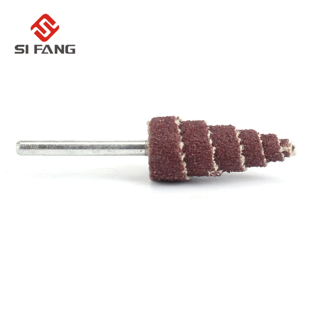 

10/30/50Pcs Cone Shape Mounted Point Grinding Head Sandpaper Flap Sanding Wheel 320# With 1/8" Shank Polishing Abrasive Tool