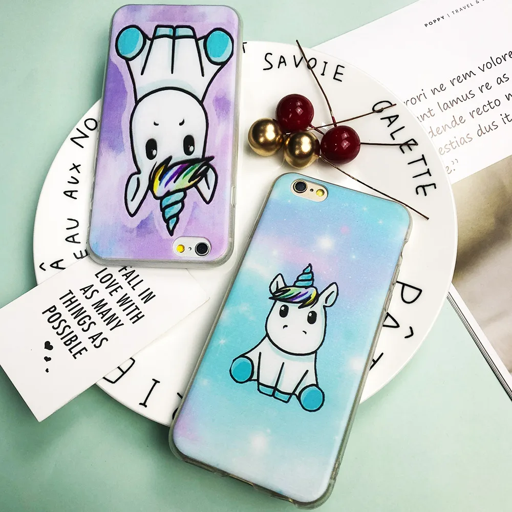 Новый мягкий чехол CASEIER с принтом животных для iPhone 5 6s 6 8 Plus 7 силиконовая задняя