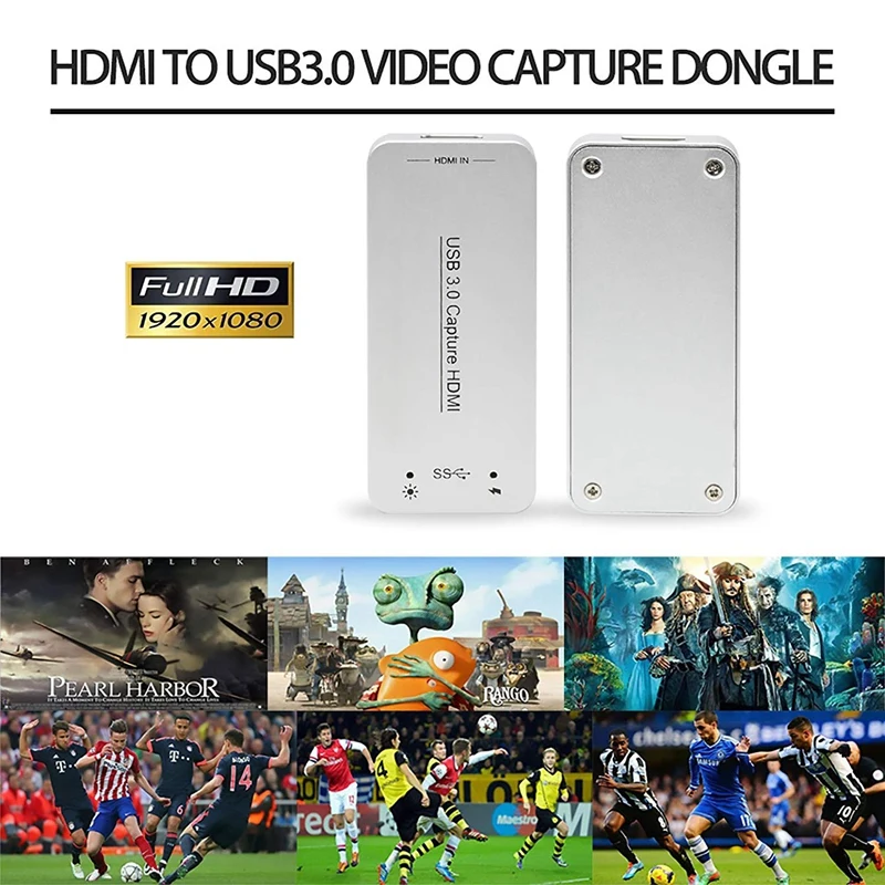 Usb 3 0 адаптер для захвата Hdmi к устройство игр в режиме реального времени Ps4 Xbox One 360