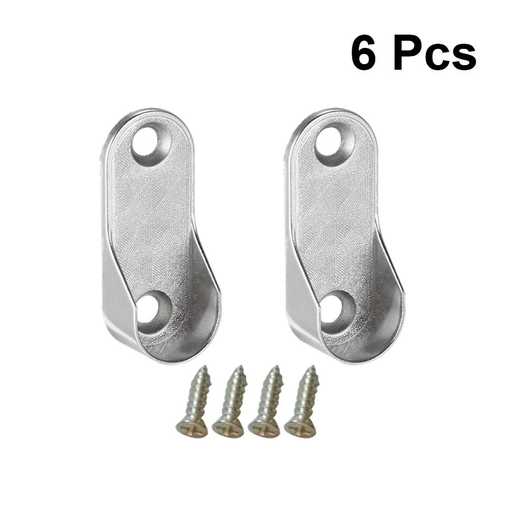 Овальная вешалка для шкафа концевая опора тяжелых наконечников держатель