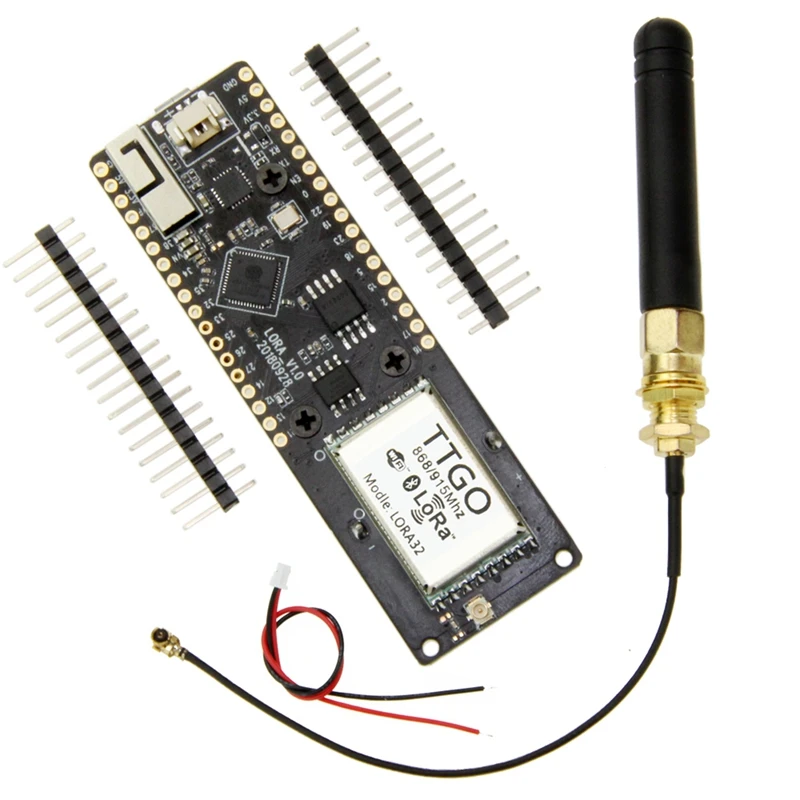 Ttgo T лиса 27Dm Lora32 V1.1 915 МГц Esp32 Lora Oled 0 96 дюймов Bluetooth Wifi Беспроводной модуль Esp 32 USB 5