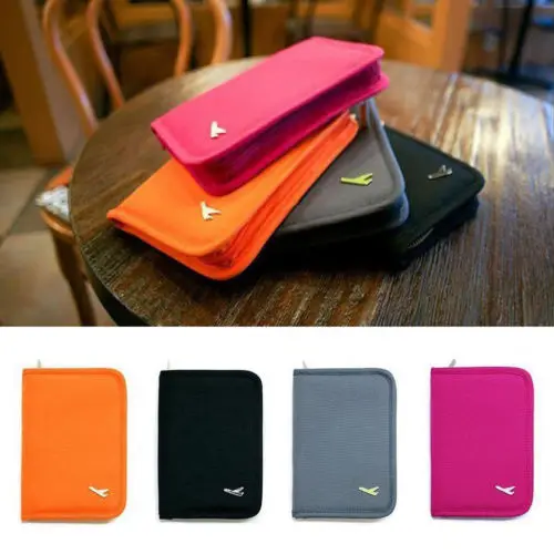Дорожный бумажник для паспорта кредитных карт удостоверения личности кошелек держатель чехол Сумка