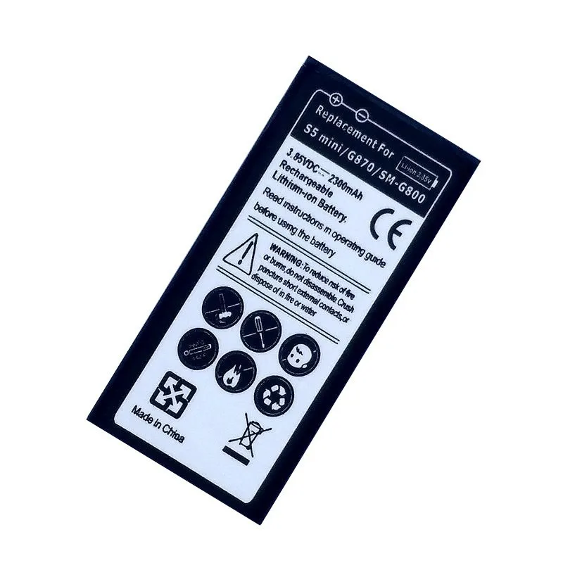 EB BG800BBE BG800CBE Аккумулятор для телефона Samsung Galaxy S5 Mini SV G870 SM G800 G800F Заменяемые