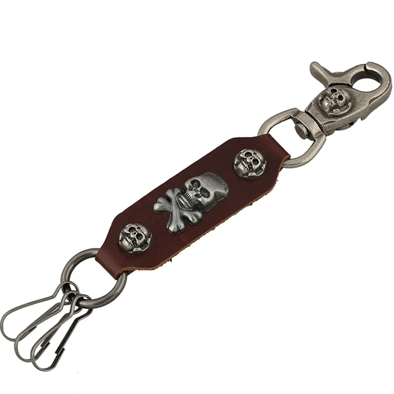 Античная бронза кожаный подвеска с Тоторо Подвески Брелок Для Мужчин's женщин