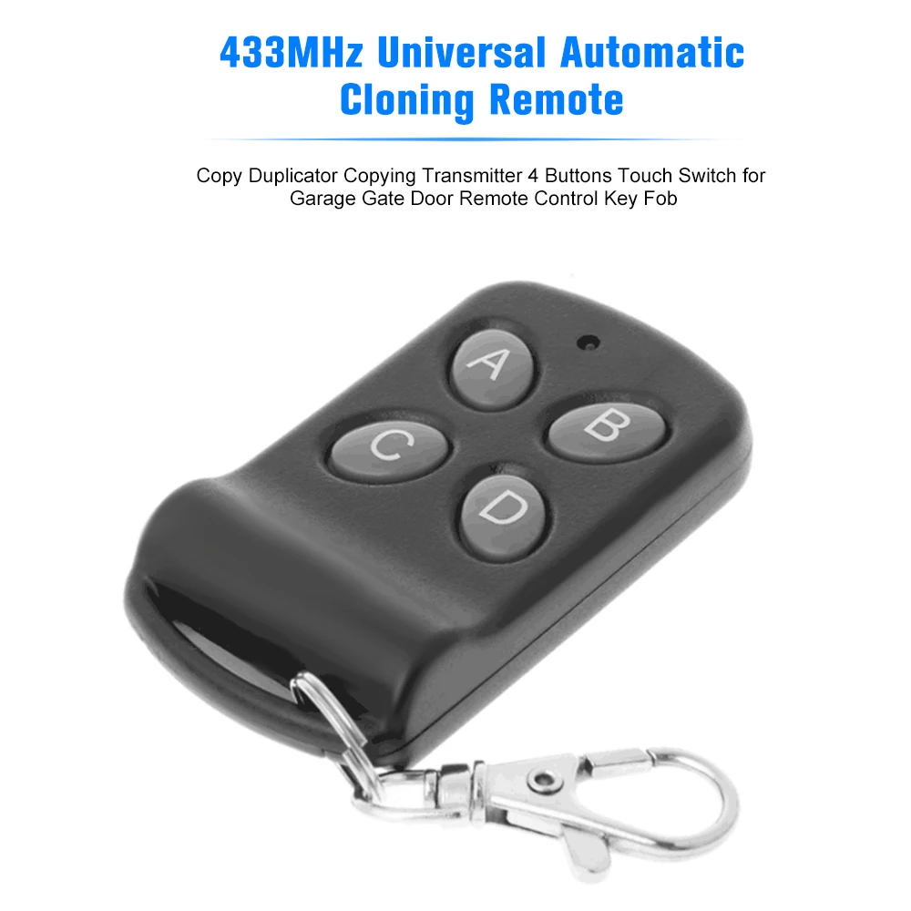 433 МГц Универсальный автоматический Клонирование пульт дистанционного