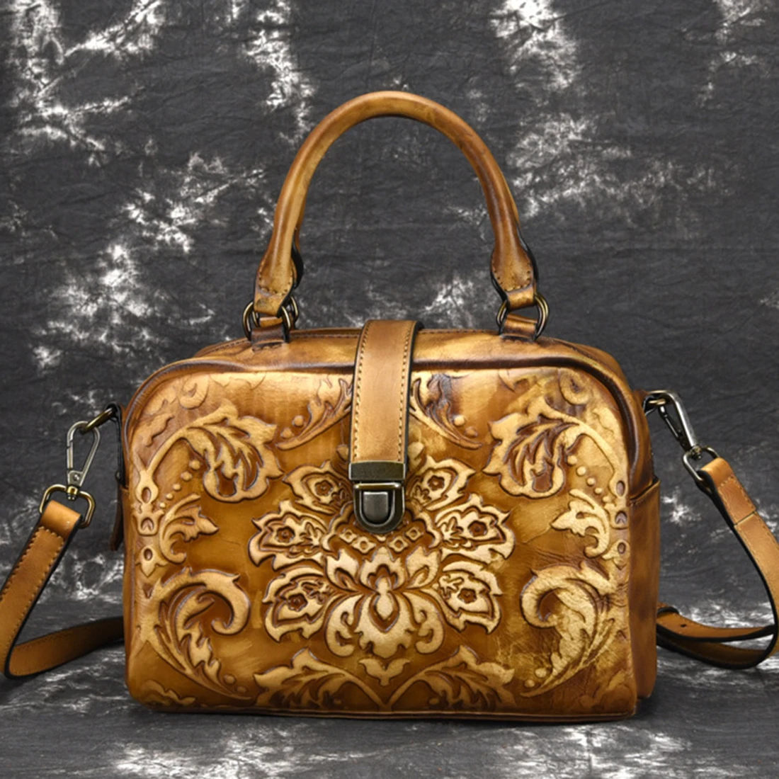 

Real Cowhide Women Shoulder Messenger Top Handle Bags Cross Body Handbag Brush Color High Quality Tote Genuine Leather Bag New