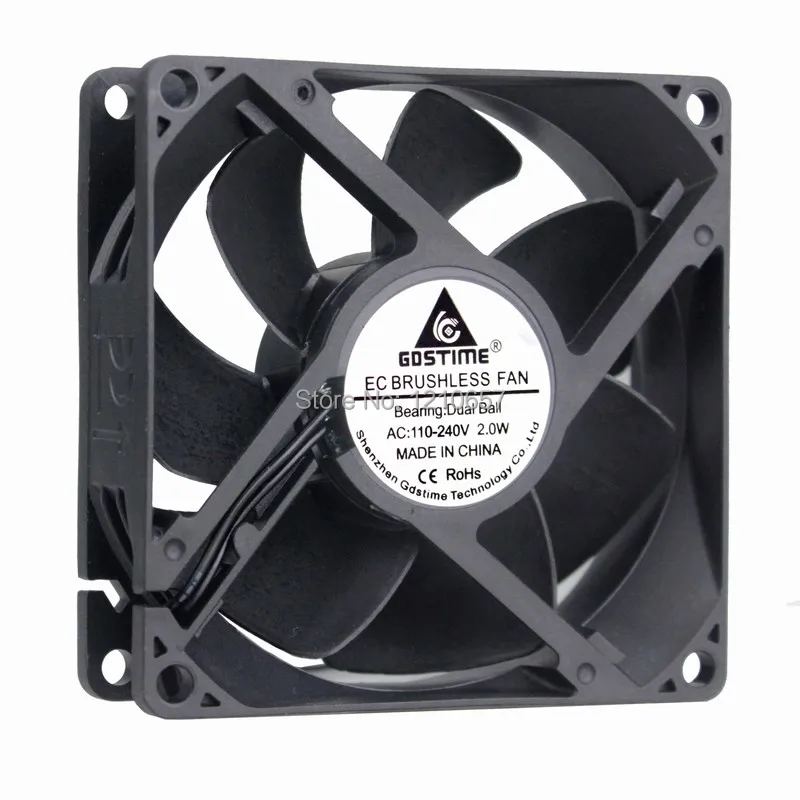 Бесщеточный Охлаждающий вентилятор Gdstime EC 110 В 115 120 220 240 в 9225 92 мм x 25 9 см двойной