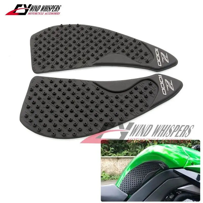 Защитная Наклейка на бак мотоцикла наколенник Тяговая накладка для Kawasaki Z1000 Z 1000