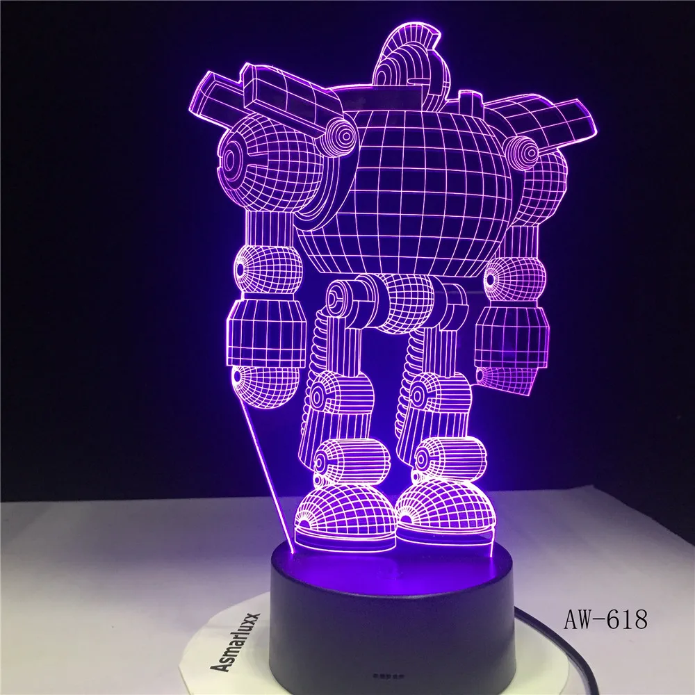 7 видов цветов USB энергосберегающие сенсорные 3D светодиодные ночные светильники