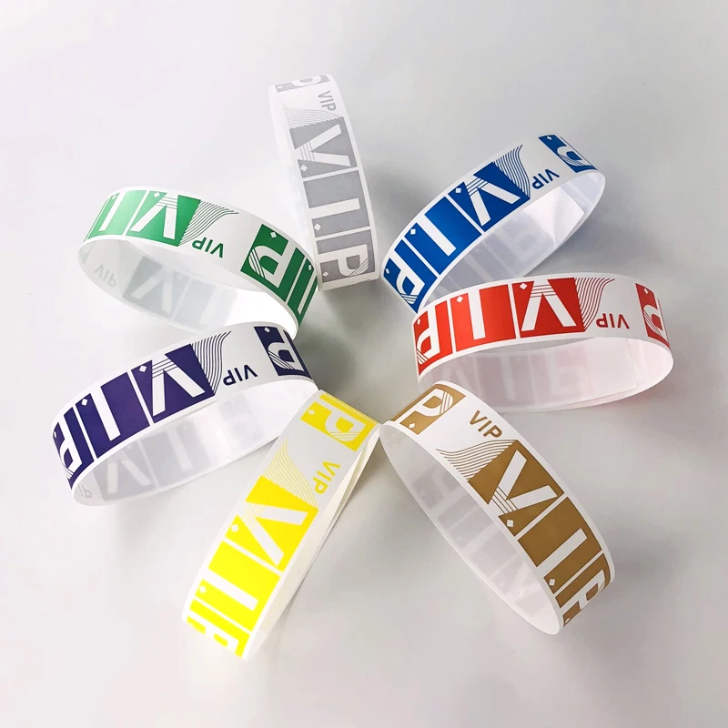 3/4 &quotдюймовый Tyvek браслеты ID для вечеринок VIP tyvek бумага браслет гость табличка на