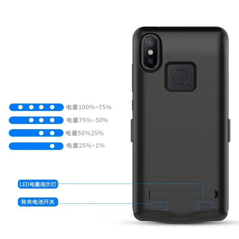 CASEWIN 5800 мач зарядное устройство чехол для Xiaomi 6 Чехол внешнее резервное банк