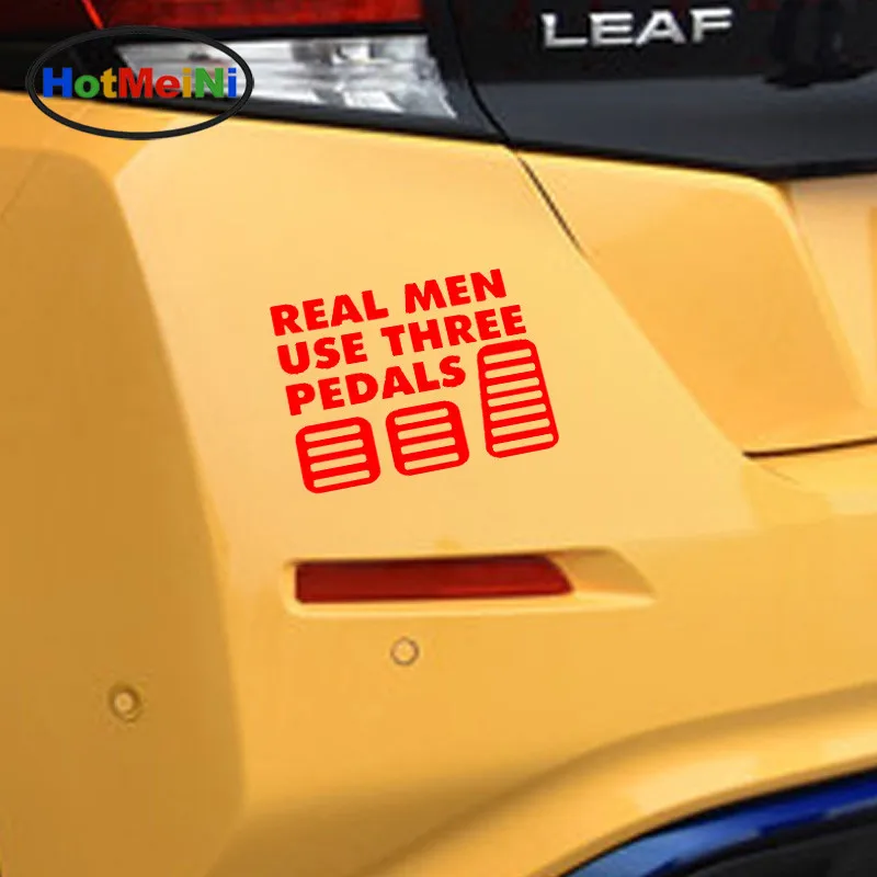 HotMeiNi Car Styling Real Men Use Three Pedals Vinyl Sticker Decal Diesel Turbo Stickers Decals Decoration 15.5CM*11.5CM | Автомобили и