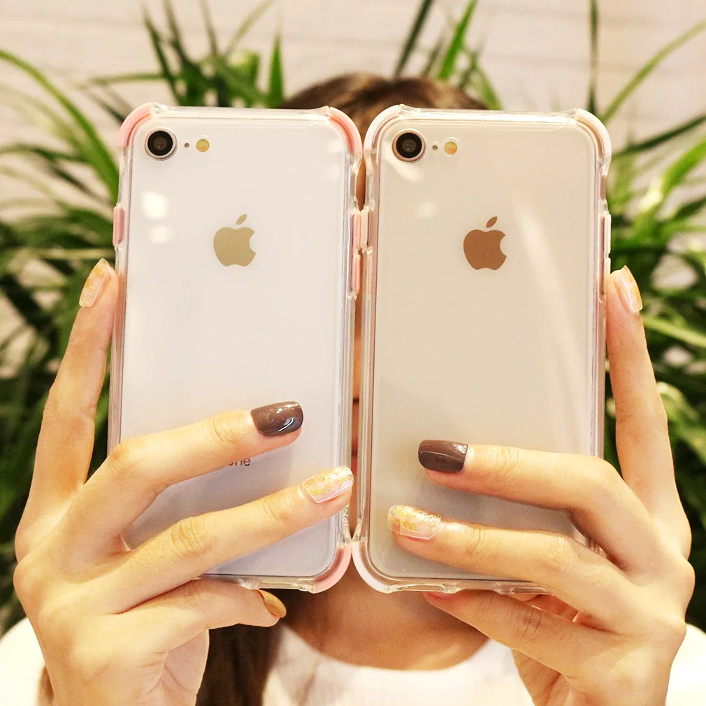 Case For Iphone X XR 7 8 MAX Plus 6 6S 5 5S Brand Dual Layer Transparent 5D Full Shockproof HD |