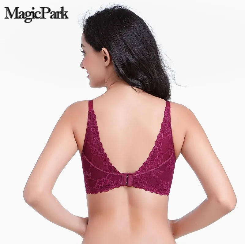 Женское Бесшовное белье Bralette с v образным вырезом на спине без подкладки