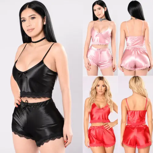 Женское атласное тонкое нижнее белье Babydoll сексуальная ночная рубашка новинка