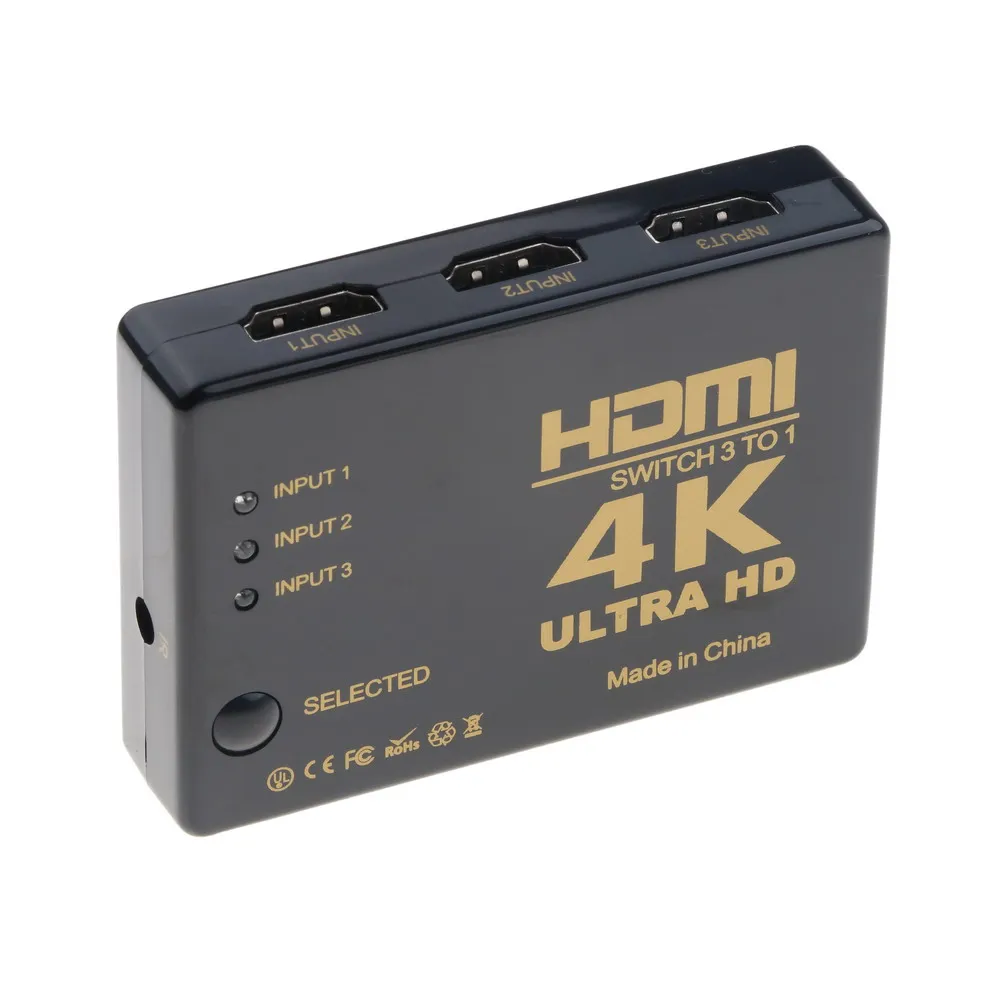 Коммутатор-разветвитель HDMI 5 в 1 4K портов 3D формат с ИК-пультом дистанционного