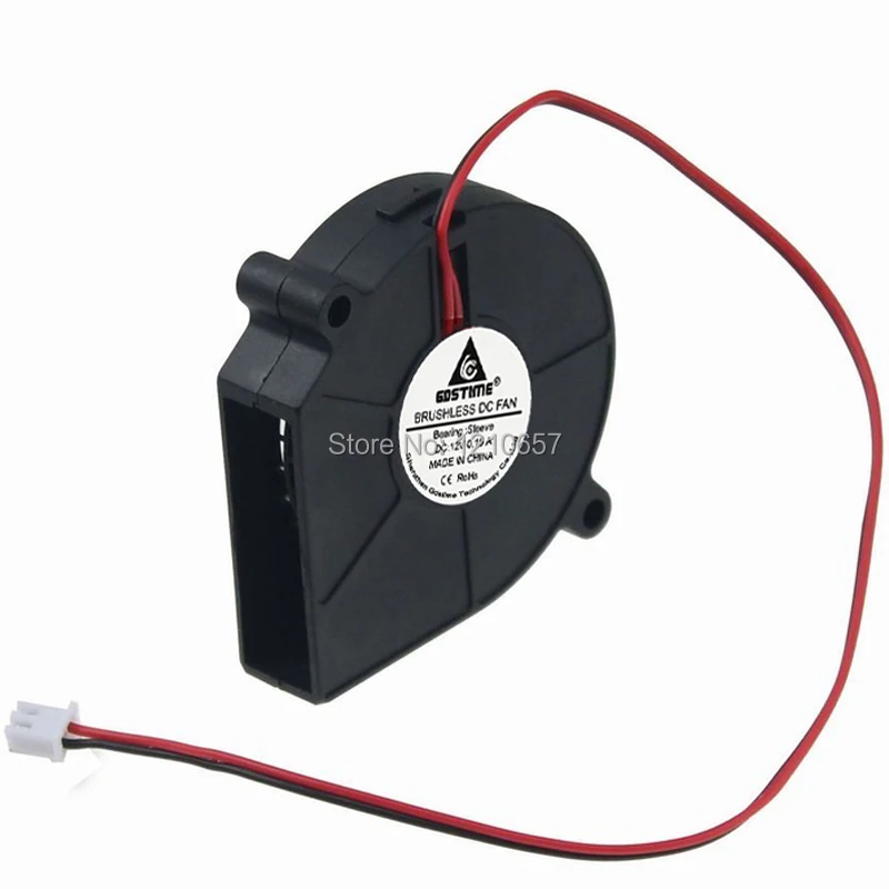 10 шт. Gdstime DC 12 В 2Pin воздуходувка 60 мм 60x15 6015 бесщеточный турбоохлаждающий