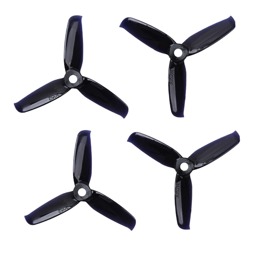 10 pairs Gemfan Flash 3052 3.0x5.2 PC Propeller Prop 5mm Mounting Hole for 1306-1806 Motor RC Drone Blue Red Pink Black images - 6