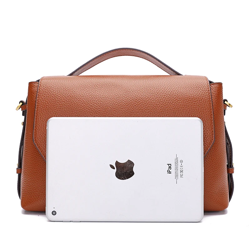 women bag for lunch new elegant shoulder Litchi pattern fashion genuine leather lady hand bags | Багаж и сумки