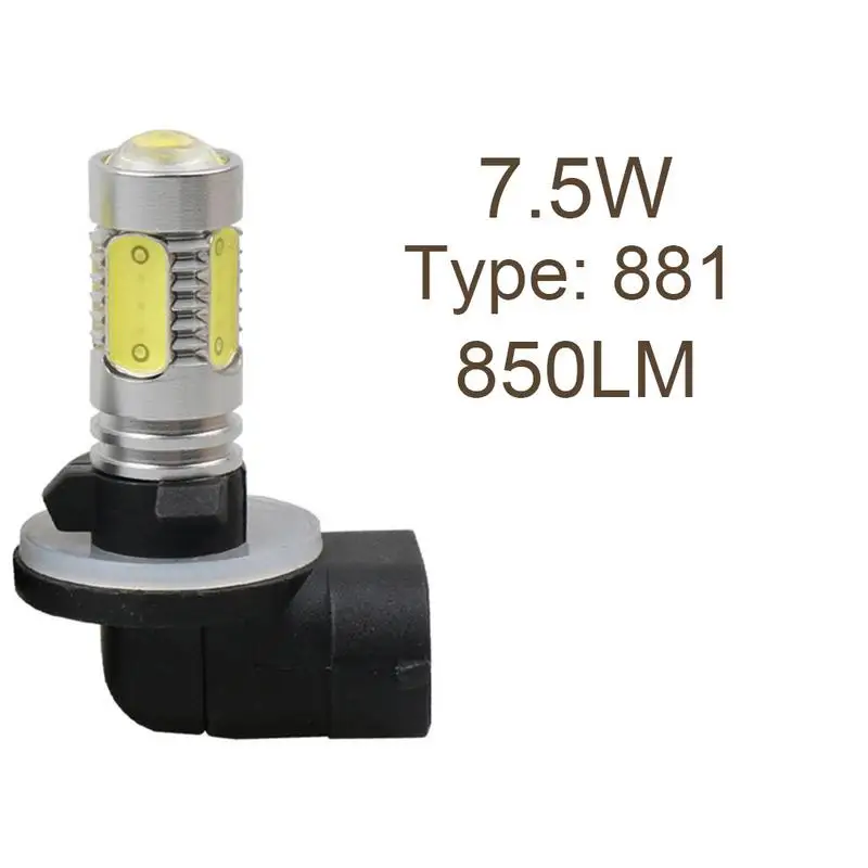 H27 881 7 5 W LED Высокая мощность 12V DC высокая яркость противотуманные фары