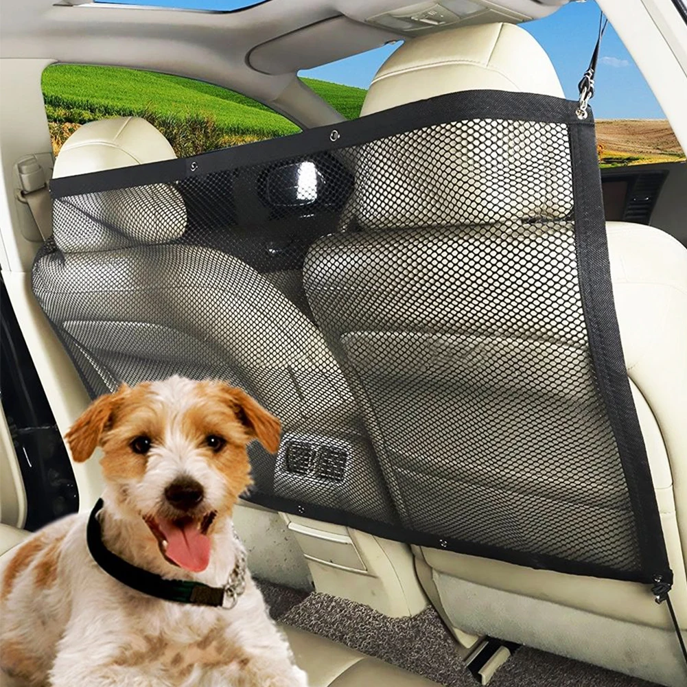 Pet Dogs Car Carries Supplies Harassment Separation Net Adjustable Easy Install Barrier Isolation Safety protect | Дом и сад