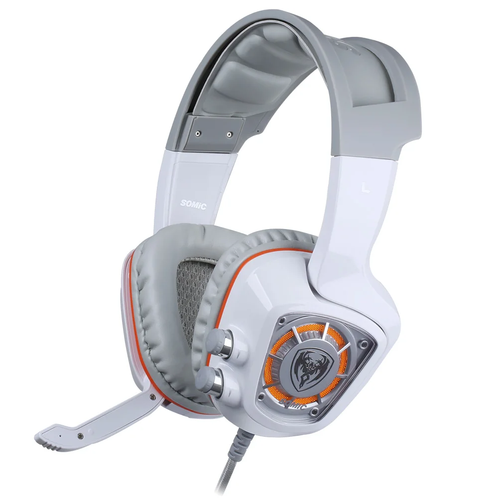 Somic G910 USB игровая гарнитура 7 1 Surround Sound вибрации для игры с светодиодный