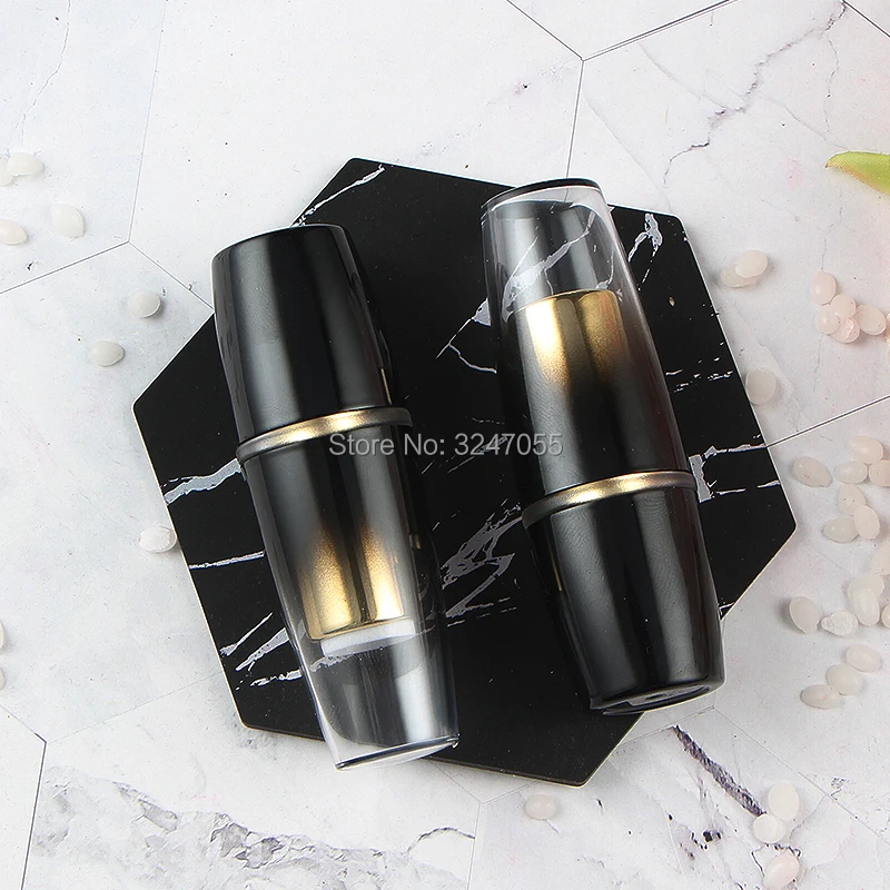 

10/30/50/100pcs 12.1mm Empty Cosmetic Gradient Lipstick Refillable Tube, Plastic Beauty Lip Balm/Lip Rouge Packing Containers