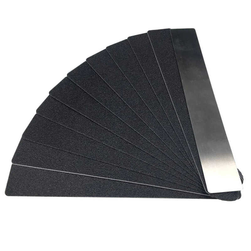 100 шт. сменная наждачная бумага Двусторонняя полумесяц пилка для ногтей средство