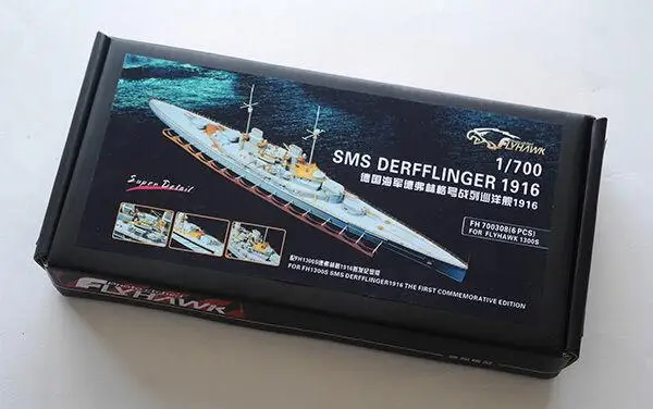 Flyhawk 700308 1/700 немецкий Battlecruiser Derfflinger для высшее качество|Наборы сборки моделей| |