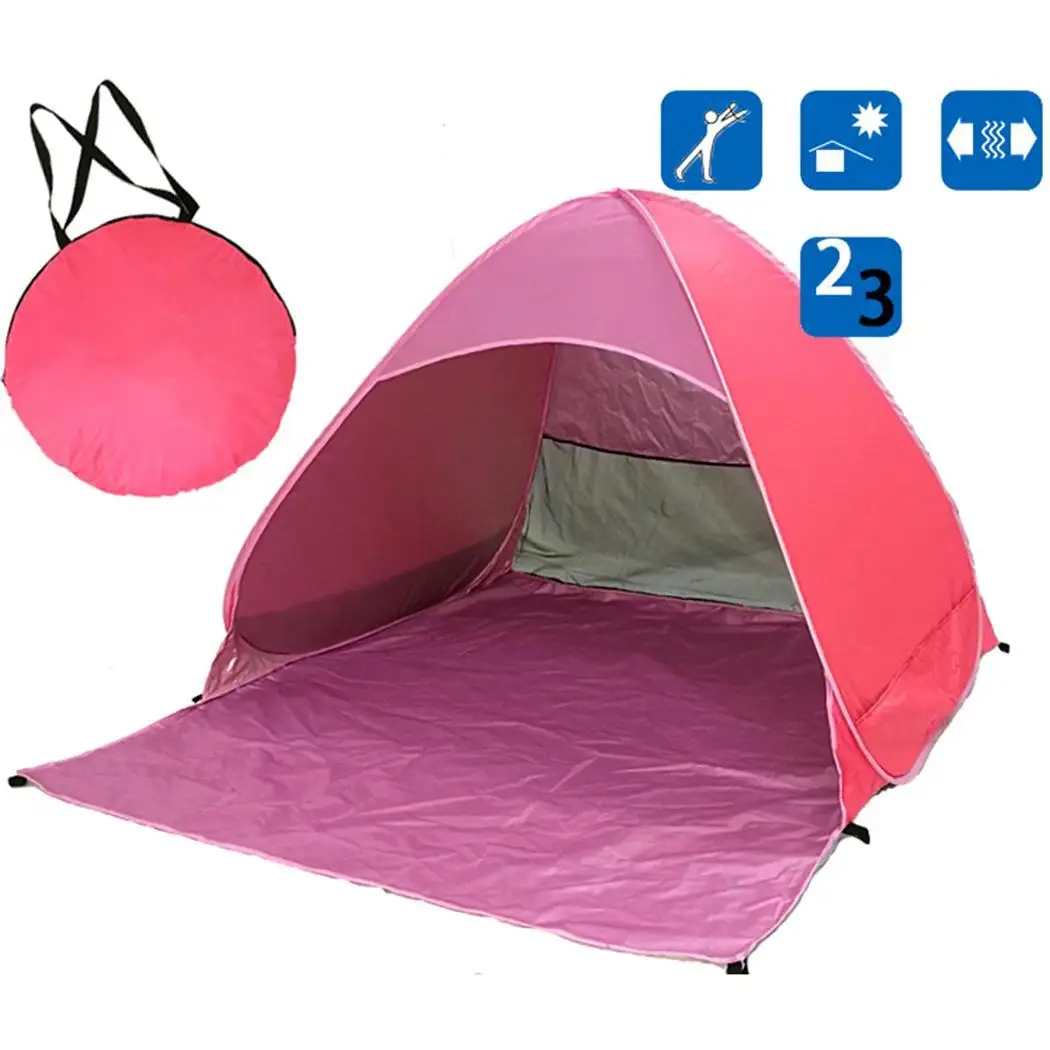 Пляжная палатка прочная портативная для кемпинга 2-3 человек многофункциональная