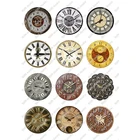 Круглые карманные часы в стиле ретро, со стеклянным кабошоном, 101225 мм, 24 шт.лот, для самостоятельного изготовления ювелирных изделий, T126