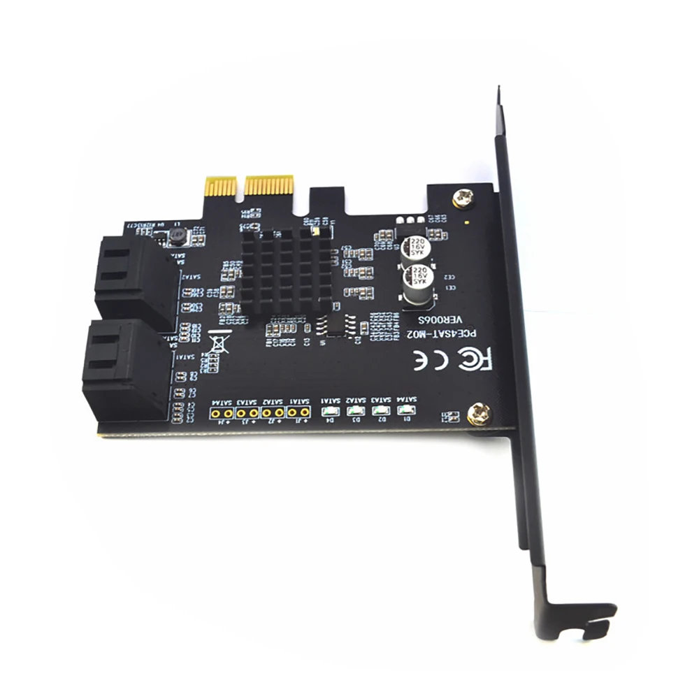 SATA 3 0 карта расширения для PCI E 4 порта 6G Riser Card Расширенная IPFS преобразования