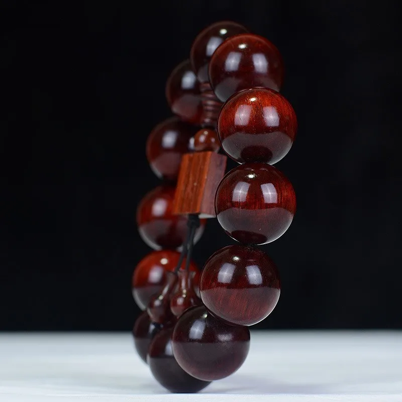 AURAREIKI Padauk Rhinoceros Horn Buddha Beads ручная гирлянда Розария с амулетами украшения