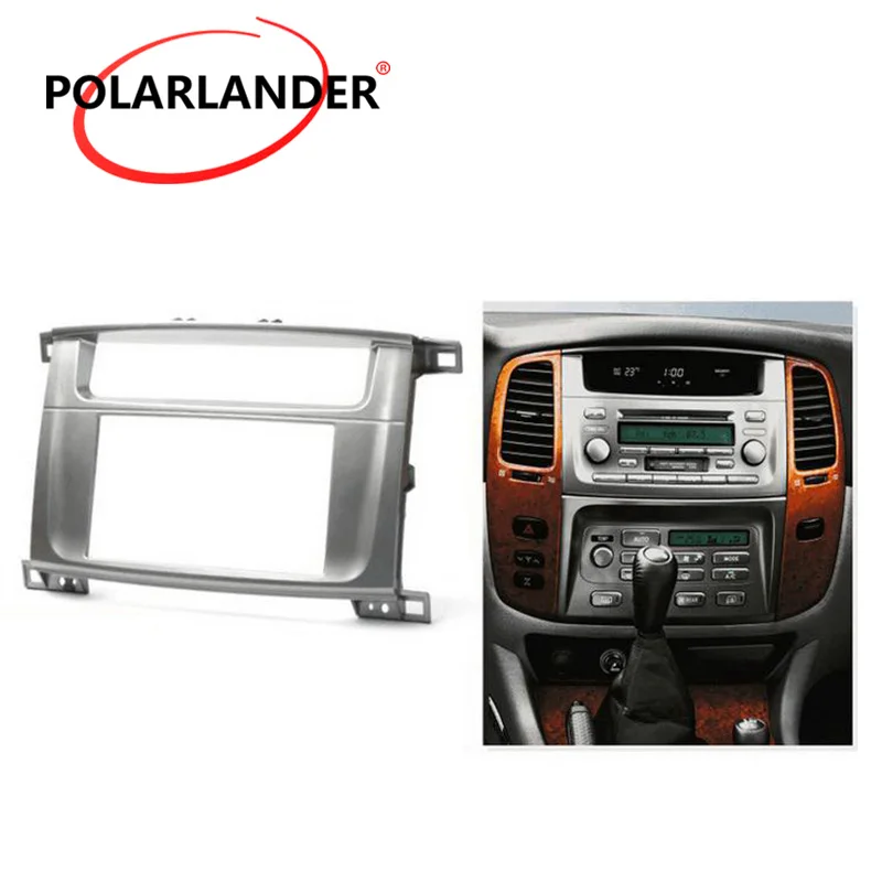 

Модифицированная Поверхностная коробка CD для LEXUS/TOYOTA Land Cruiser, 2-DIN, автомобильная аудиопанель, модификация, кронштейн, навигация, DVD/CD