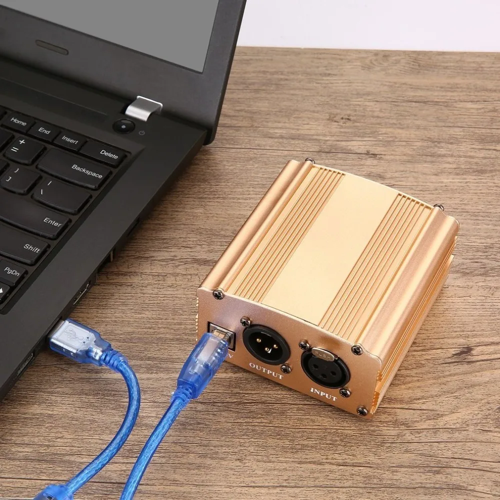 1 канальный 48 V USB Phantom Мощность 5 футов кабель XLR Сделано в Китае 3Pin микрофонный для