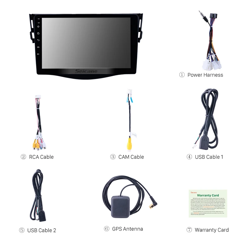 Seicane Android 8 1 автомобильный 9 "HD стерео 2Din GPS Navi для Toyota RAV4 авто радио 2007 2013