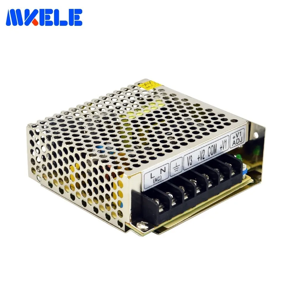 AC100-240V Input To DC 5v 12v -5v Switching Power Supply Triple Output Type 35W 3A 1A 0.5A NET-35A CE SMPS For LED Strip | Обустройство