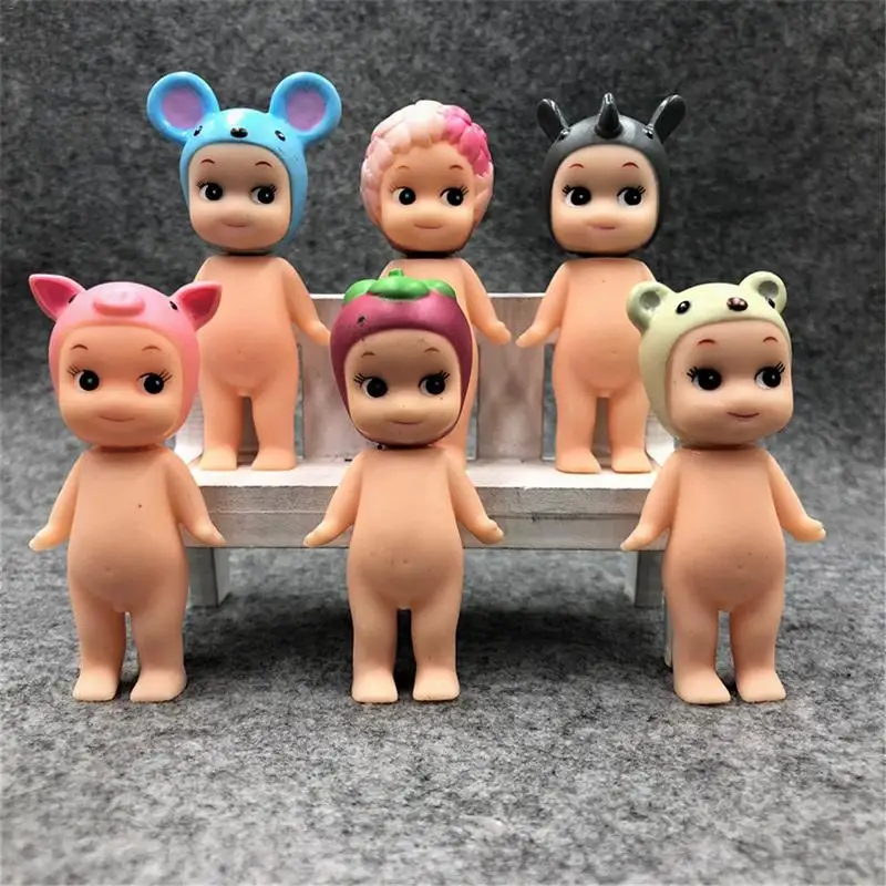 6 шт./компл. Сонни Ангел Мини рисунок животных серии коллекционные Kawaii кукла 3