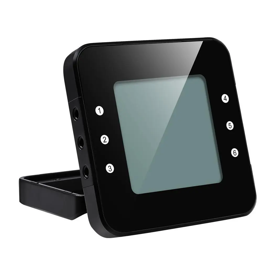 Wireless Grill Thermometer Bluetooth Adapter Digital Cooking Food 50m Black 2 with 6 LCD Screen Probes | Дом и сад