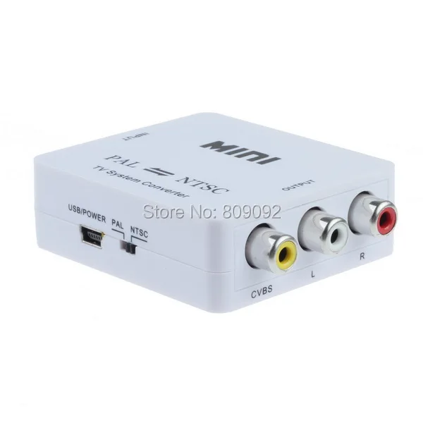 PAL/NTSC/SECAM к PAL/NTSC Мини двунаправленный ТВ Видео формат системы конвертер
