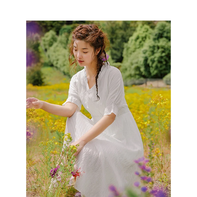 INMAN летнее кружевное платье трапециевидной формы с v-образным вырезом и
