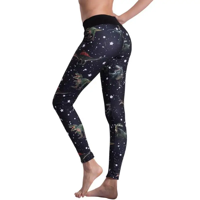 Sexy Fitness Leggings Stars Sky Print Women Yoga Pants Push Up Gym Wear | Спорт и развлечения