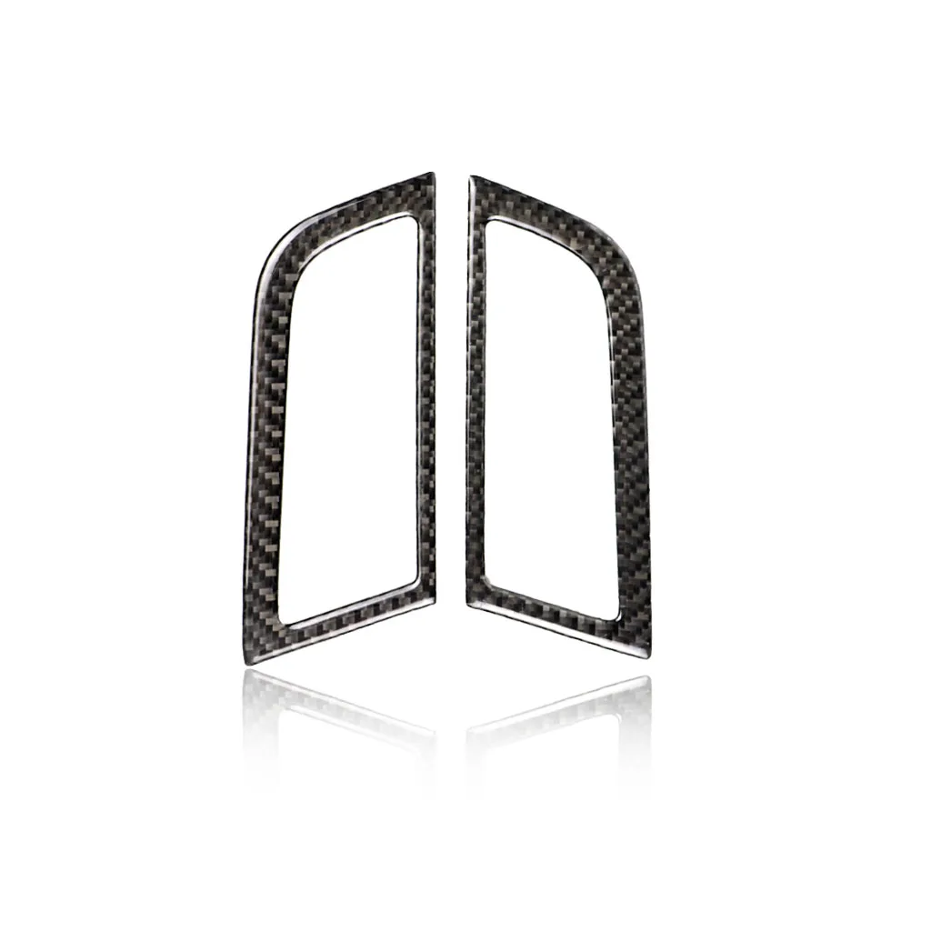 

For Ford Mustang 2015 2016 2017 2pcs Carbon Fiber Car Interior Side Air Condition Air Vent Outlet Decor Cover